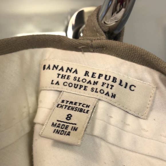 Size 8 Banana Republic Sloan fit stretch pant in putty. - Picture 2 of 5
